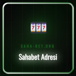 Sahabet Adresi bulma rehberi, platformun logosu laptop ekranında.