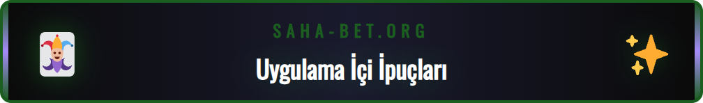 Sahabet Android uygulaması içindeki gelişmiş bahis seçenekleri menüsü.
