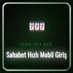 Bir akıllı telefon ekranında Sahabet hızlı mobil giriş arayüzü