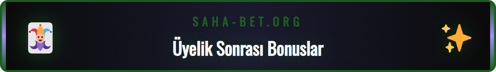 Sahabet kayıt sonrası alınabilecek hoş geldin bonusu promosyonları.