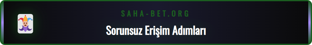 Kullanıcının Sahabet mobil sitesine sorunsuz giriş yapma adımları.